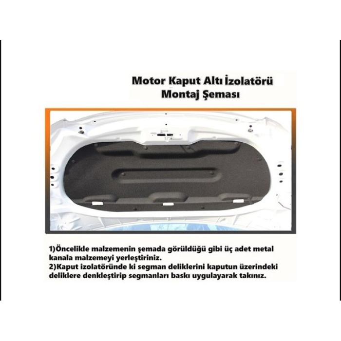 Citroen C-Elysee 2012 ve Sonrası Kaput Altı Keçesi İzolatörü