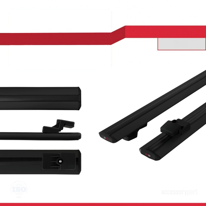Ara Atkı Tavan Barı Basic Model 118cm Siyah (2 Adet)