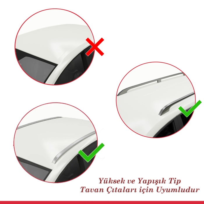 Ara Atkı Tavan Barı Hook Model 140cm Gri (2 Adet)