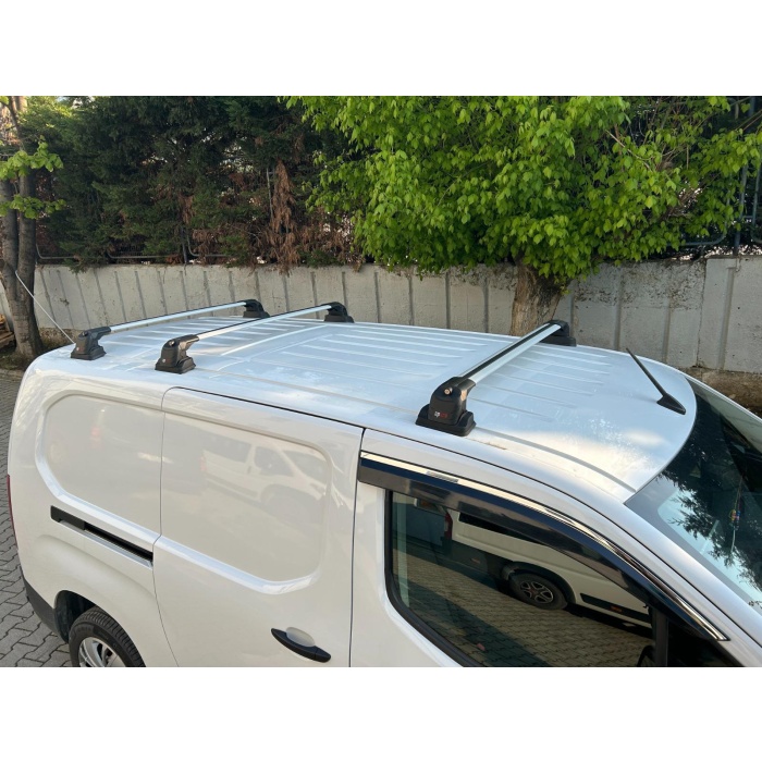 Citroen Berlingo 2019-2023 Arası ile Uyumlu ACE-3 Ara Atkı Tavan Barı Siyah (2 Adet)