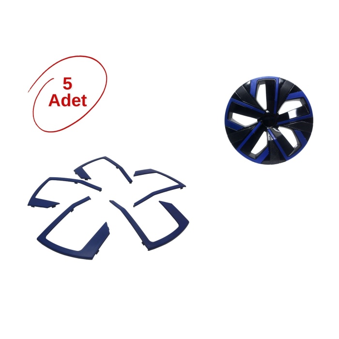 Jant Kapağı Çıtası Mavi (5 Adet)