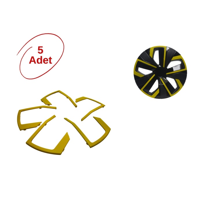 Jant Kapağı Çıtası Sarı (5 Adet)