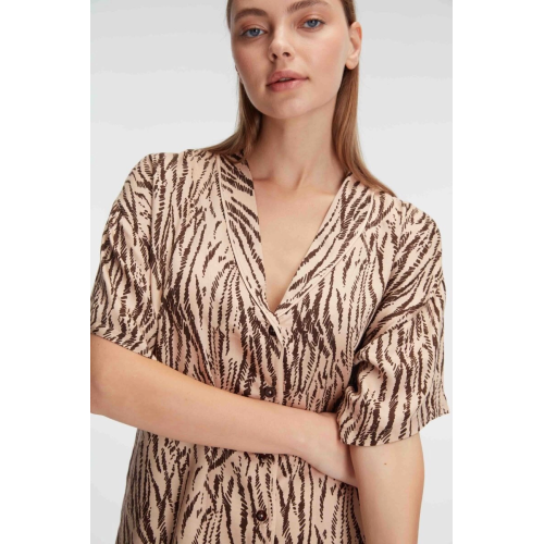 Anıl 9898 Kadın Kısa Kol Viskon Kumaş Desenli Pijama Takımı