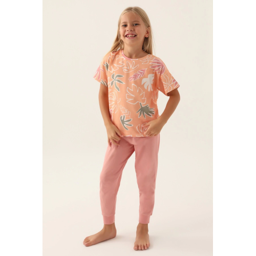 RolyPoly 3386-G Kız Çocuk Kısa Kol Pijama Takımı
