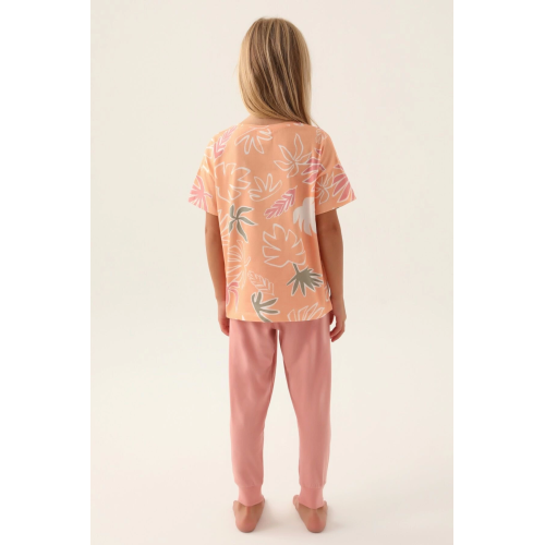 RolyPoly 3386-G Kız Çocuk Kısa Kol Pijama Takımı