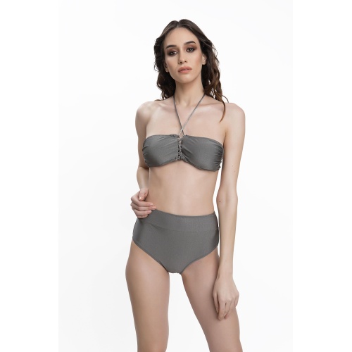 Armes Bikini Takımı Füme Boyundan Bağlamalı