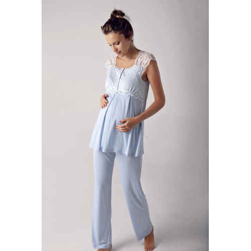 Artış 13200 Bayan Kısa Kol Lohusa Pijama Takımı
