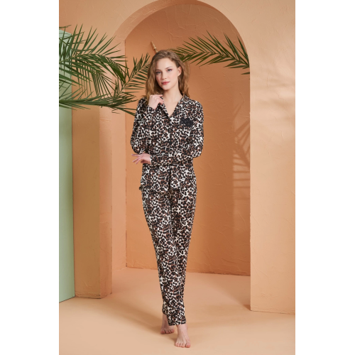 PJS 27064 Kadın Düğmeli Pijama Takımı