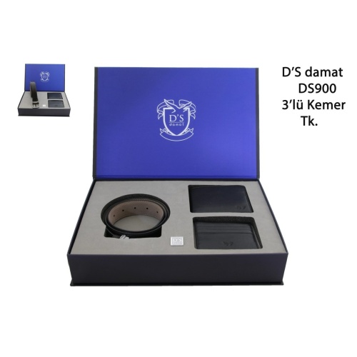 DS Damat 902 3lü Deri Kemer Seti