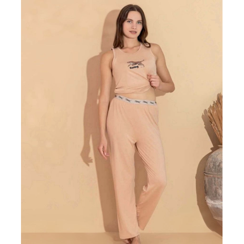 Boyraz 20618 Kadın Milan Kumaş Atlet Pijama Takımı