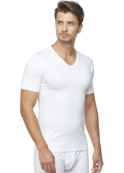 Star 206 Modal Yarım Kol V-Yaka T-Shirt Atlet