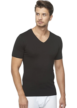 Star 206 Modal Yarım Kol V-Yaka T-Shirt Atlet