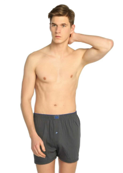 Tutku 0117 Erkek Penye Düz Boxer