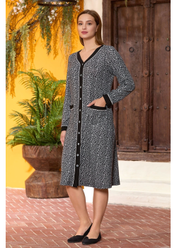 Aqua 25173 Leopar Desen Midi Boy Ev Elbisesi