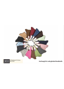 Gama 202 Kadın Düz Model Yün Soket Çorap