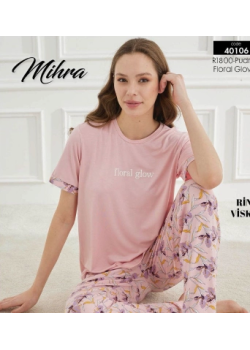 Mihra 40106 Kadın Kısa Kol Pijama Takımı