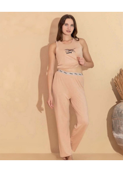 Boyraz 20618 Kadın Milan Kumaş Atlet Pijama Takımı