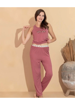 Boyraz 20615 Kadın Milan Kumaş Atlet Pijama Takımı