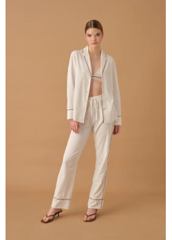 Pierre Cardin 25235 Kadın 3Lü Braletli Biyeli Pijama Takım