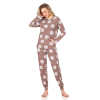 Jiber 3919 Desenli Uzun Kol Kadın  Pijama Takımı
