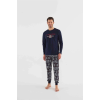 U.s Polo Assn 18634 Erkek Yuvarlak Yaka Uzun Kollu Pijama Takımı