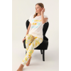 Roly Poly 3394-S Kadın Çiçekli Kısa Kol Pijama Takımı