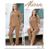 Alissa 6014 Kadın Uzun Kol Pijama Takımı