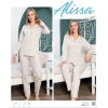 Alissa 6007 Kadın Uzun Kol Pijama Takımı