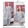 Alissa 6009 Kadın Uzun Kol Pijama Takımı