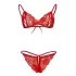 Kırmızı Dantelli Fantazi Sütyen ve G-String Takım TM2048