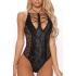 Gupurlu Siyah Renk Kadın Fantezı Babydoll