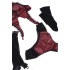 Askılı Bordo Renk Kadın Babydoll