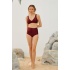 Starinci Toparlayıcı Bikini Takımı Bordo Yüksek Bel