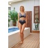 Kadın Toparlayıcı Minimizier Bikini Takımı Tropikal Yapraklar