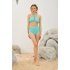 Yüksek Bel Toparlayıcı Bikini Takımı Turkuaz