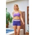 Kadın Mor Garnili Sporcu Bady Bikini Takımı