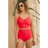 Bikini Takımı Büzgülü Nar Çiçeği
