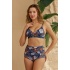Bikini Takımı Yüksek Bel Toparlayıcı Mozaik Çiçekli