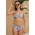 Üçgen Bikini Takımı Soft Desenler Palmiye