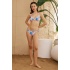 Üçgen Bikini Takımı Soft Desenler Palmiye