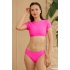 Genç Bikini Takımı Badyli Pembe Yarım Kol