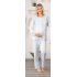 Bone 5905 Kadın Lohusa Viskon Klasik 3Lü Pijama Takımı