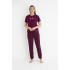 Estiva 25122 Kadın Milan Soft Kalpli Kısa Kol Pijama Takımı