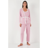 Estiva 25193 Kadın Puantiyeli Pegasus Sabahlıklı Pijama Takımı
