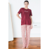 Estiva 25165 Kadın Marla Çicekli Kısa Kol Pijama Takımı