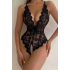 For Dreams 8458 Fantezi Dantelli Özel Bölgesi Açık Bodysuit