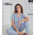 Mihra 90141 Kadın Boydan Düğmeli Pijama Takımı
