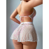 Nightlight 7031 Bel Kısmı Fiyonklu Dantel İşlemeli Mini Fantazi Gecelik