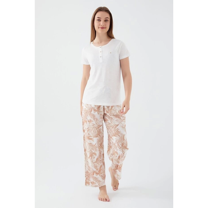Pierre Cardin 8527-S Kadın Kısa Kol Pijama Takımı
