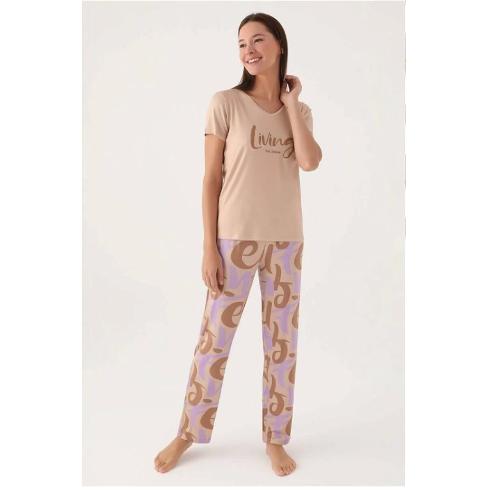 Arnetta 2911-S Kadın Kısa Kol Pijama Takımı